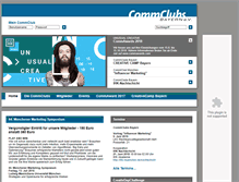 Tablet Screenshot of commclubs-bayern.de